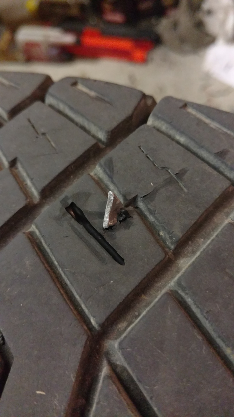 Another bonus: easy to dig objects out of the tire. Didn’t go flat!
